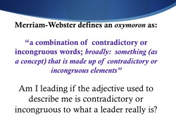 The Risk-Averse Leader is an OxyMORONic Leader