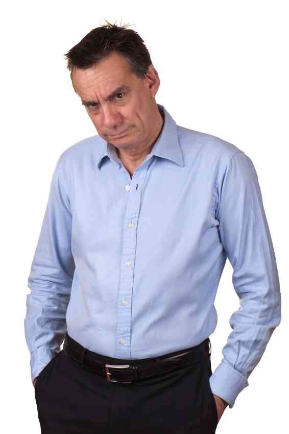 Grumpy man